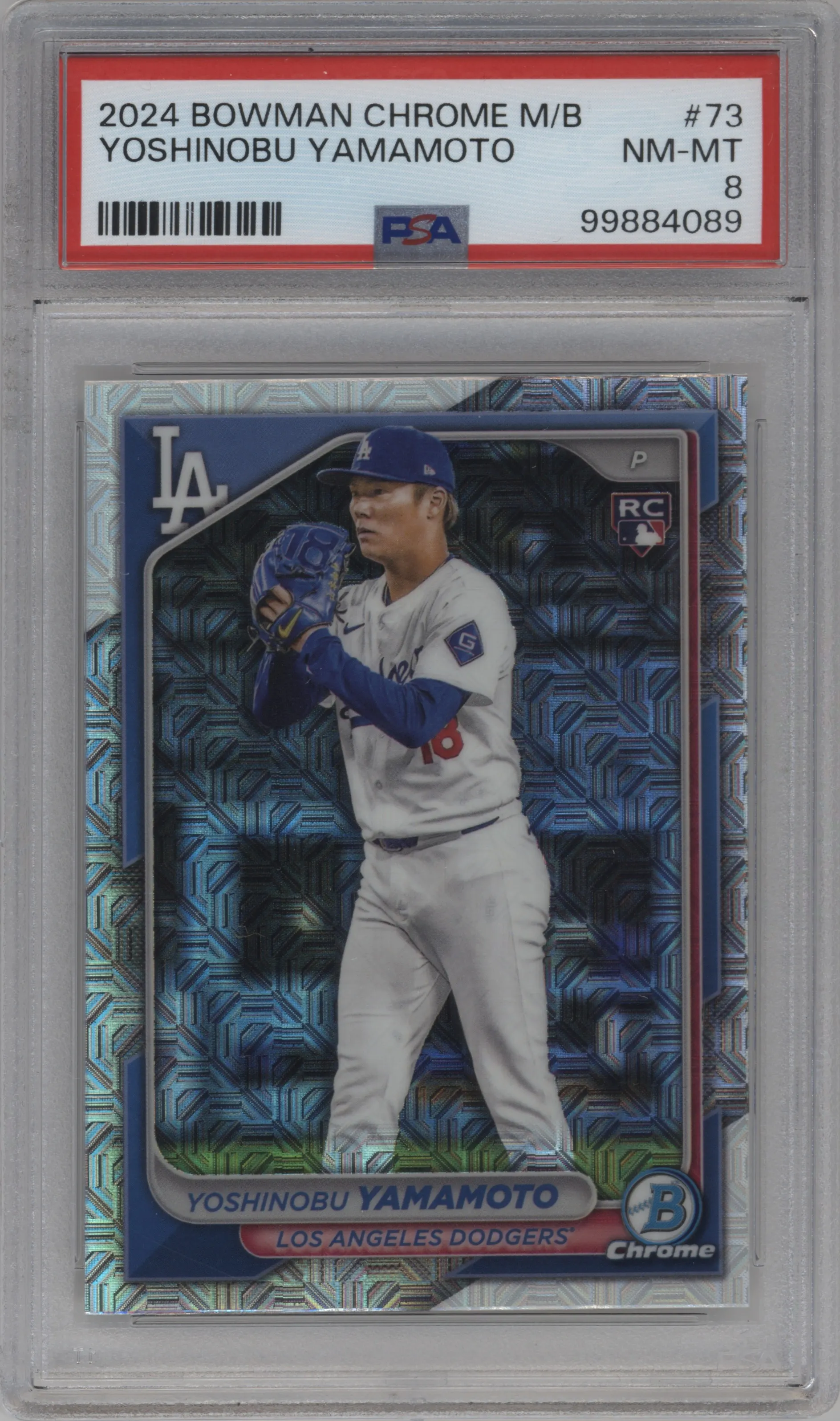 2024 Bowman Chrome Mega Box Yoshinobu Yamamoto PSA 8