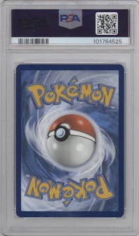 Dedenne ex from the 2023 Pokemon SV set graded by PSA and given an overall grade of 10.