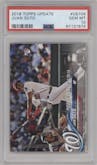 Juan Soto from the 2018 Topps Update set graded by PSA and given an overall grade of 10.