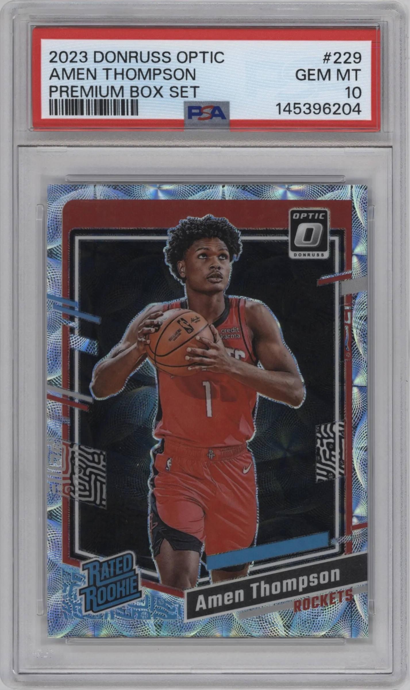 2023 Donruss Optic Rated Rookie Amen Thompson Premium Box Set PSA 10