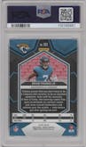 Brian Thomas Jr. from the 2024 Panini Mosaic set featuring a Mosaic parallel graded by PSA and given an overall grade of 10.