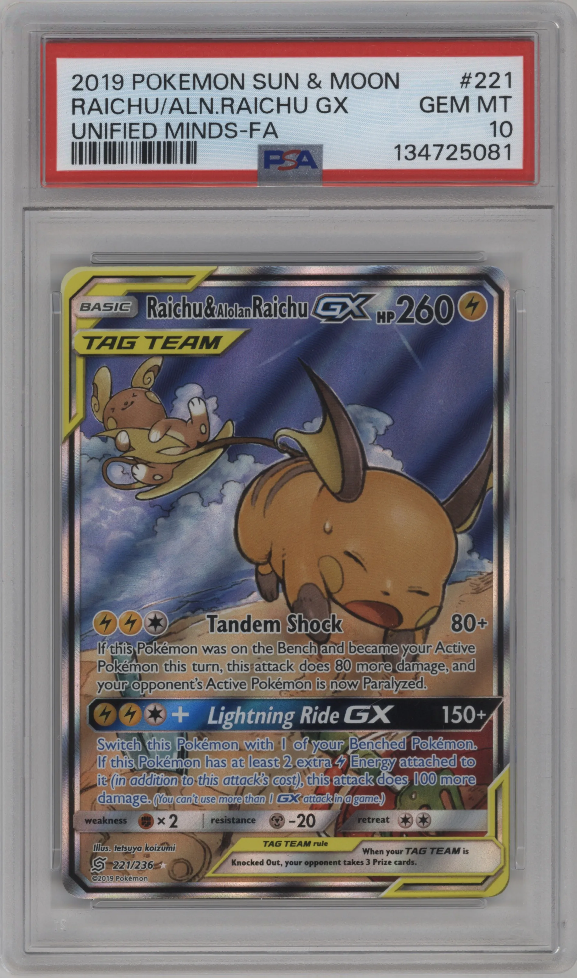 Raichu & Alolan Raichu GX