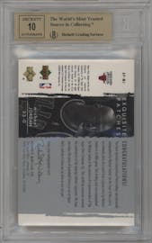 Michael Jordan from the 2003-04 Upper Deck Exquisite Collection  set graded by Beckett and given an overall grade of 9.5.