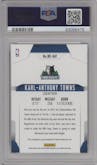 Karl-Anthony Towns from the 2015-16 Panini Absolute set graded by PSA and given an overall grade of 9.