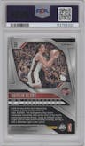 Caitlin Clark from the 2024 Panini Prizm WNBA set featuring a Orange Ice Prizm parallel graded by PSA and given an overall grade of 10.