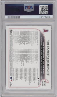 Shohei Ohtani from the 2022 Topps Update  set featuring a Gold Foil parallel graded by PSA and given an overall grade of 10.
