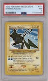 Shining Raichu from the 2002 Pokemon Neo Genesis set graded by PSA and given an overall grade of 7.