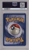 Shining Raichu from the 2002 Pokemon Neo Genesis set graded by PSA and given an overall grade of 7.