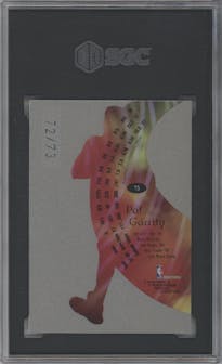 Pat Garrity  from the 1998-99 Skybox E-X Century set featuring a Essential Credentials Now parallel graded by SGC and given an overall grade of 9.