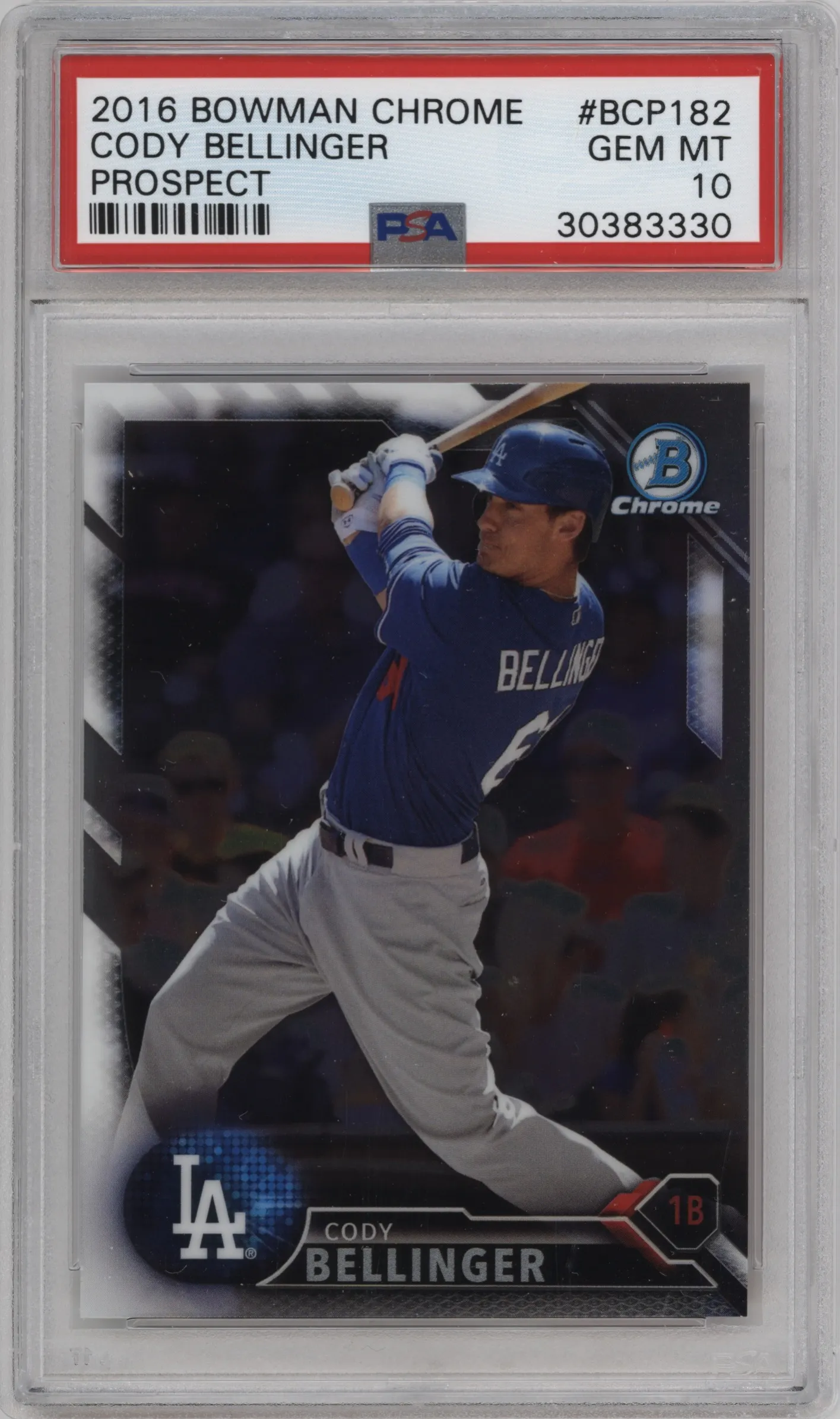 2016 Bowman Chrome Prospect Cody Bellinger PSA 10