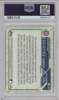 Christopher Morel from the 2023 Topps Chrome Update set graded by PSA and given an overall grade of 10.