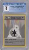 Double Colorless Energy from the 1999 Pokemon French set graded by CSG and given an overall grade of 9.