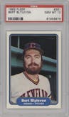 Bert Blyleven from the 1982 Fleer set graded by PSA and given an overall grade of 10.