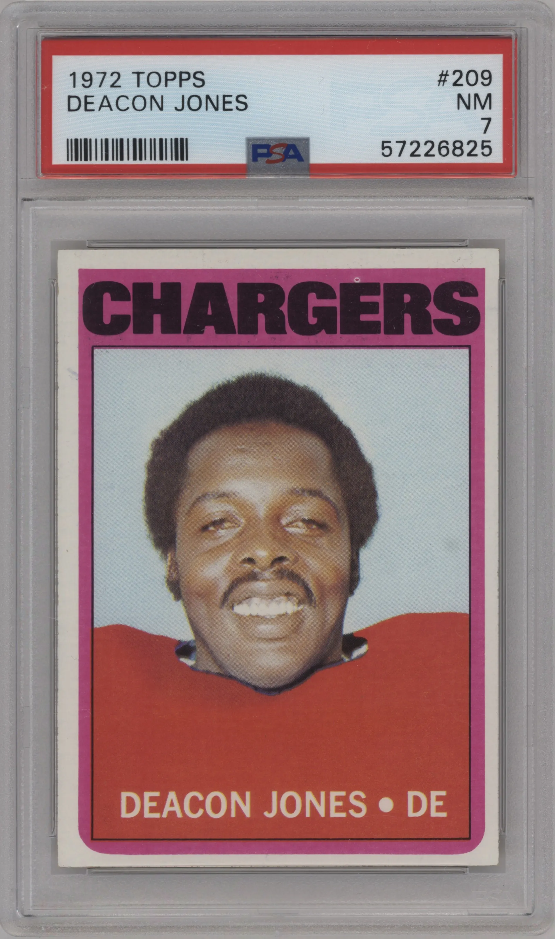 1972 Topps Deacon Jones PSA 7
