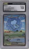 Mew ex from the 2024 Pokemon SV set graded by CSG and given an overall grade of 10.