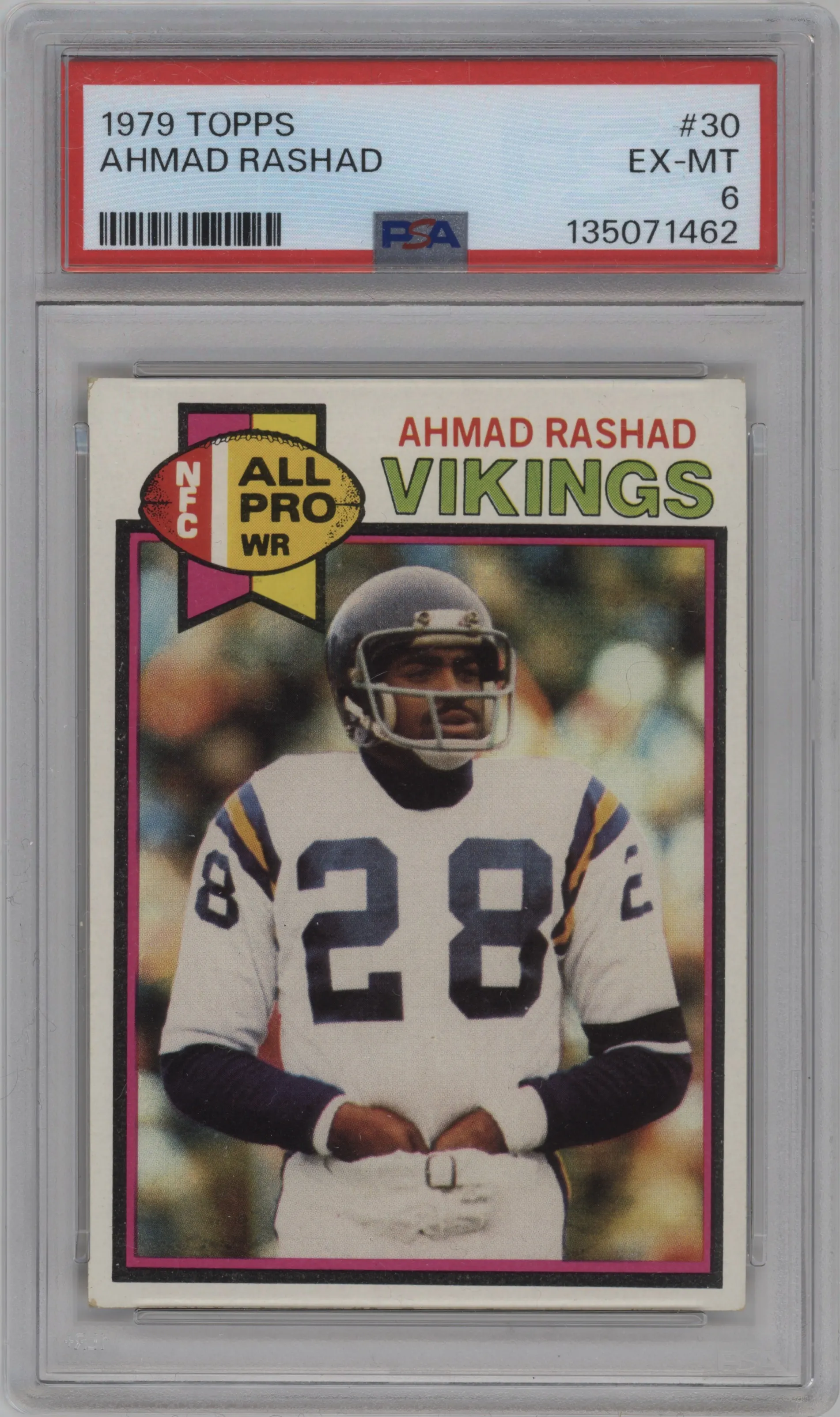 1979 Topps Ahmad Rashad #30 PSA 6