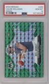 Caleb Williams from the 2024 Panini Mosaic set featuring a Green Mosaic parallel graded by PSA and given an overall grade of 10.