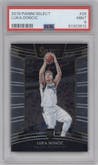 Luka Doncic from the 2018-19 Panini Select  set graded by PSA and given an overall grade of 9.
