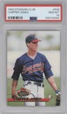 Chipper Jones  from the 1993 Topps Stadium Club set graded by PSA and given an overall grade of 10.