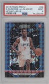 Shai Gilgeous-Alexander from the 2018-19 Panini Prizm Mosaic set featuring a Blue Prizm parallel graded by PSA and given an overall grade of 9.