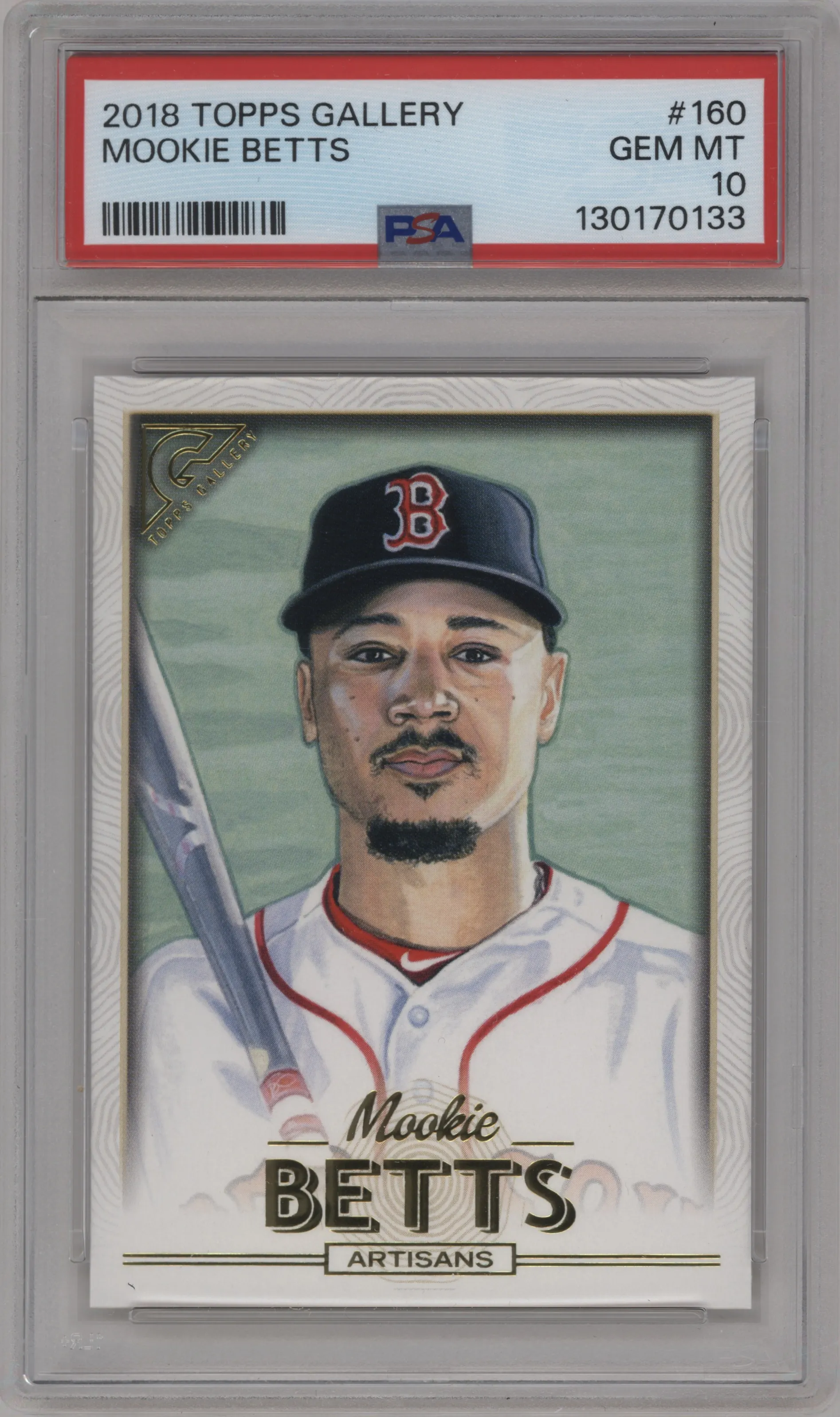 2018 Topps Gallery SP Mookie Betts PSA 10