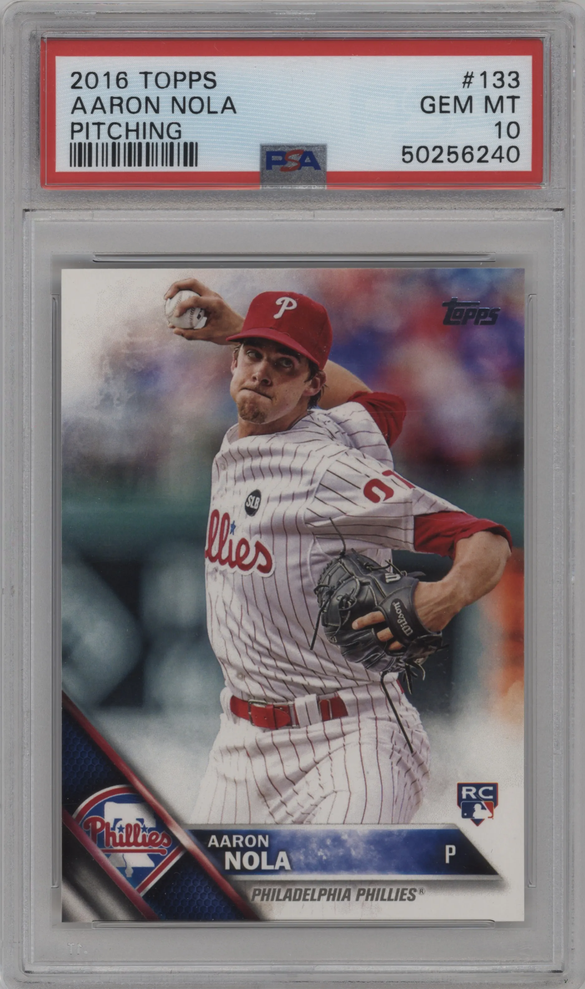 2016 Topps Series 1 Aaron Nola PSA 10