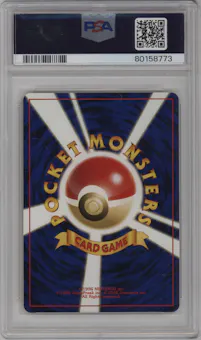 Charizard from the 2000 Pokemon Neo 2 JPN set graded by PSA and given an overall grade of 10.