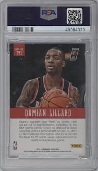 Damian Lillard from the 2012-13 Panini Marquee  set graded by PSA and given an overall grade of 9.