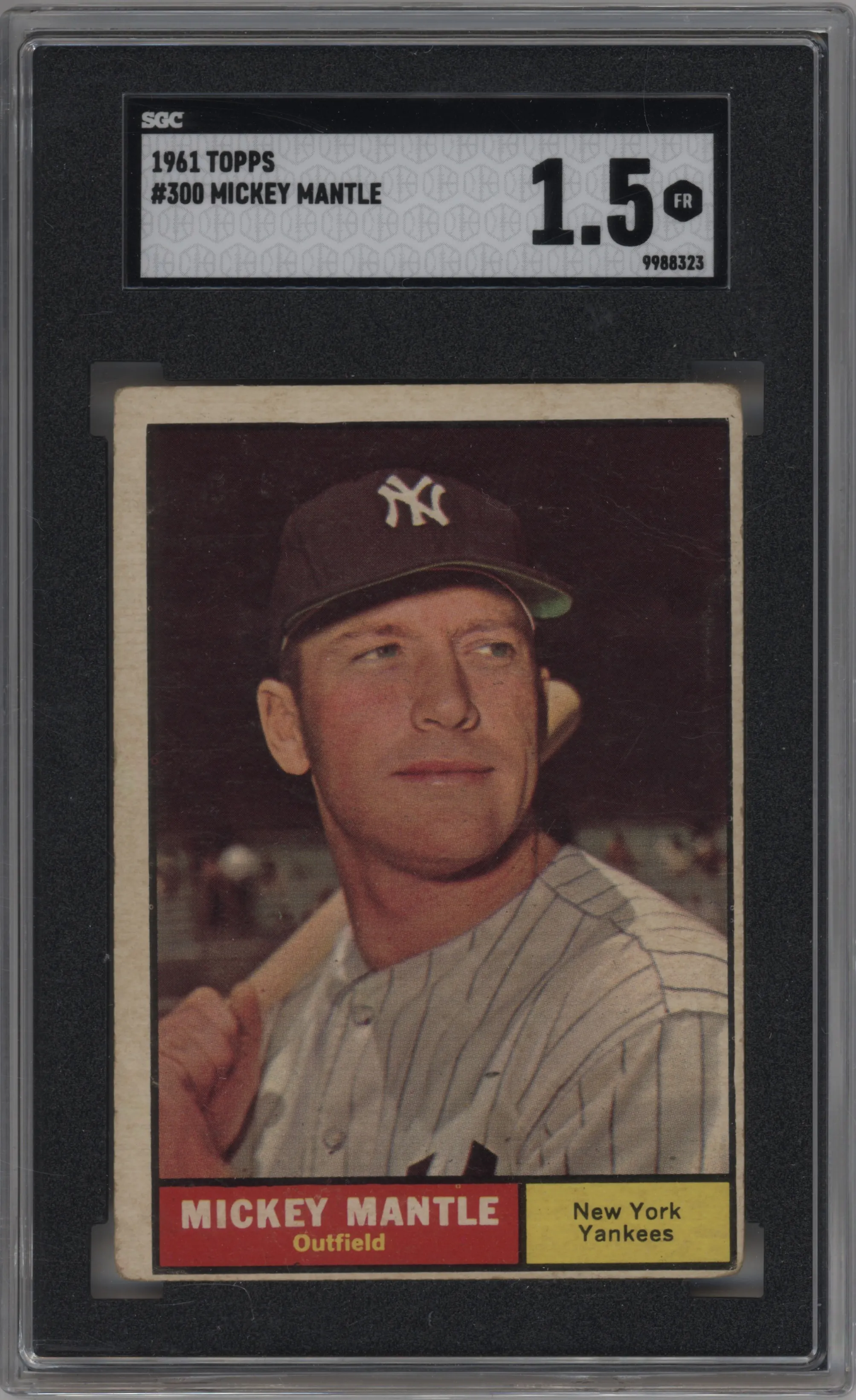1961 Topps Mickey Mantle #300 SGC 1.5
