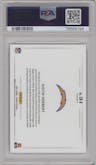 Justin Herbert from the 2022 Panini Prizm set graded by PSA and given an overall grade of 10.
