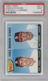 Paul Schaal / Jack Warner from the 1965 Topps set graded by PSA and given an overall grade of 9.