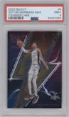 Victor Wembanyama from the 2023-24 Panini Select  set graded by PSA and given an overall grade of 9.