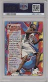 Allen Iverson from the 1996-97 Fleer Metal  set graded by PSA and given an overall grade of 9.