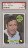 Harry Walker from the 1969 Topps set graded by PSA and given an overall grade of 9.