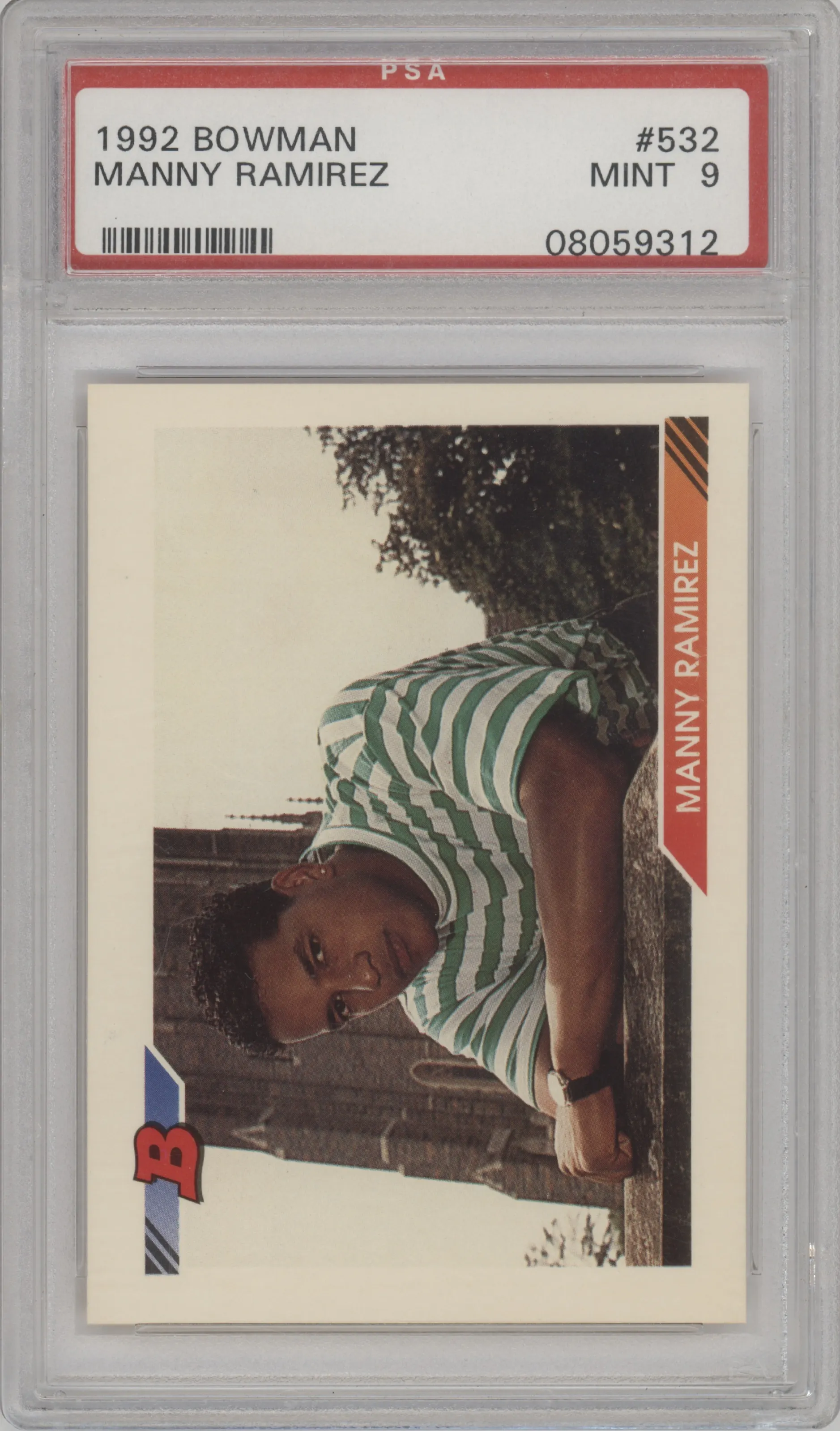 1992 Bowman Manny Ramirez PSA 9
