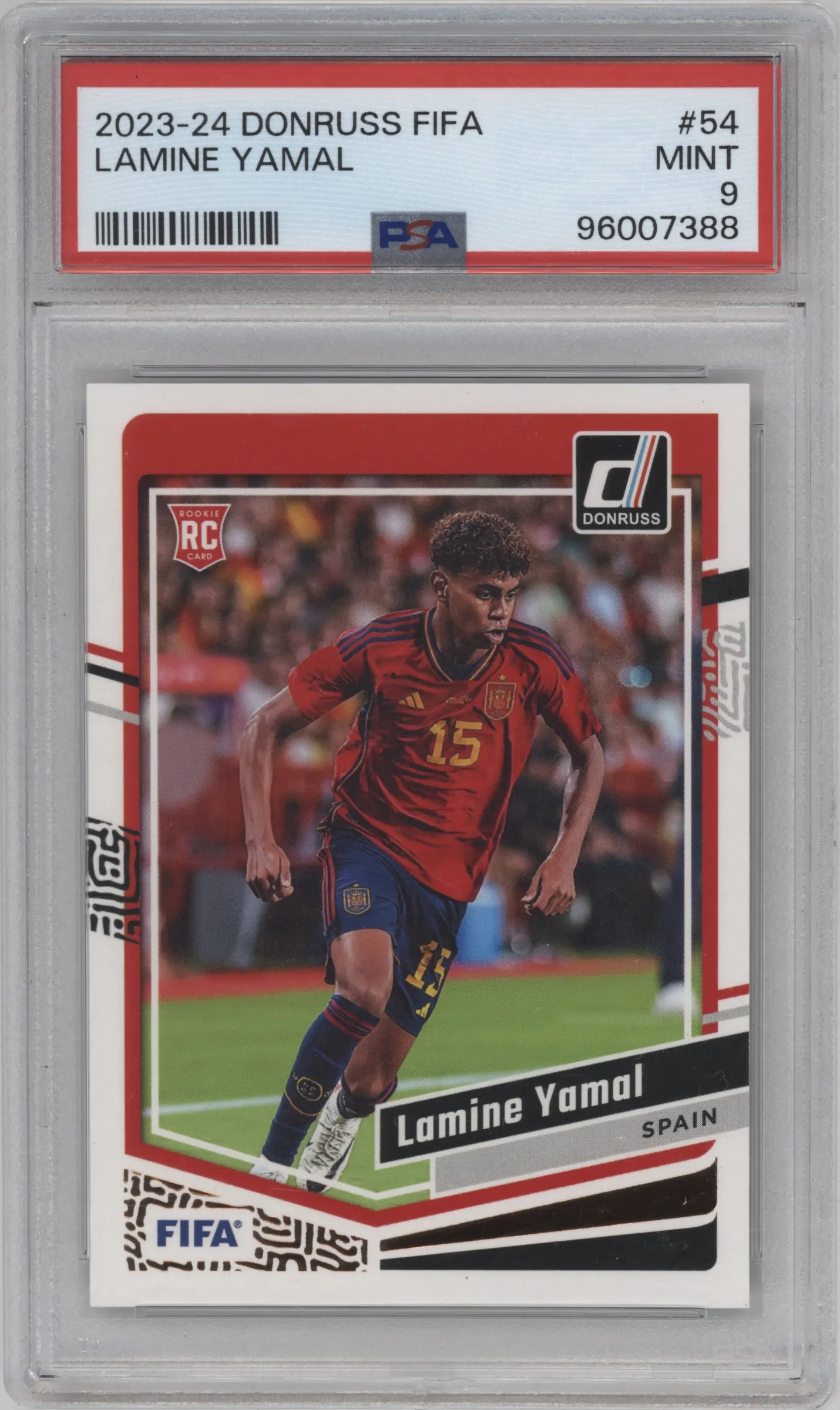 2023 Panini Donruss Lamine Yamal PSA 9