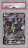 Umbreon VMAX from the 2021 Pokemon SWSH JPN set graded by PSA and given an overall grade of 10.