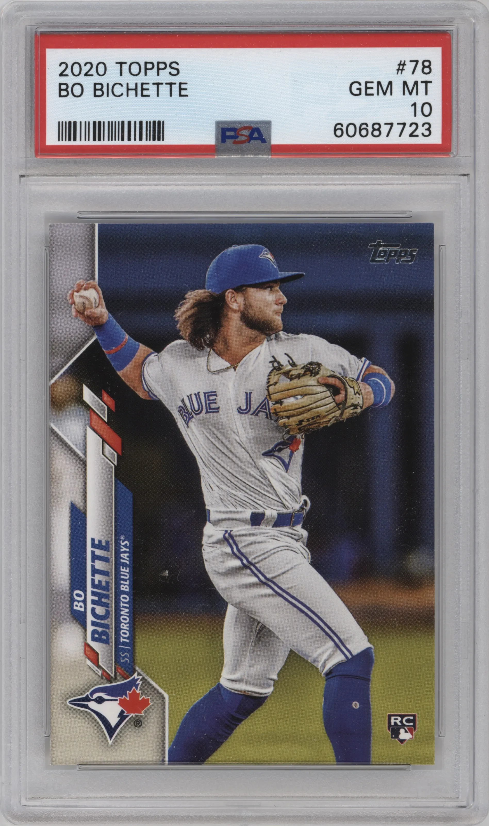 2020 Topps Series 1 Bo Bichette PSA 10