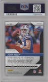 Josh Allen from the 2018 Panini Prizm set featuring a Red Wave parallel graded by PSA and given an overall grade of 9.