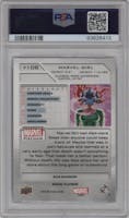 Marvel Girl from the 2023 Upper Deck Marvel Platinum set featuring a Blue Rainbow parallel graded by PSA and given an overall grade of 9.