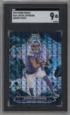 Justin Jefferson from the 2024 Panini Mosaic set featuring a Genesis parallel graded by SGC and given an overall grade of 9.
