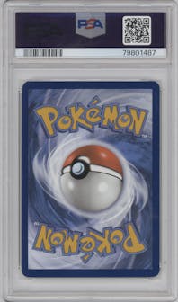 Deoxys from the 2023 Pokemon SWSH set graded by PSA and given an overall grade of 10.