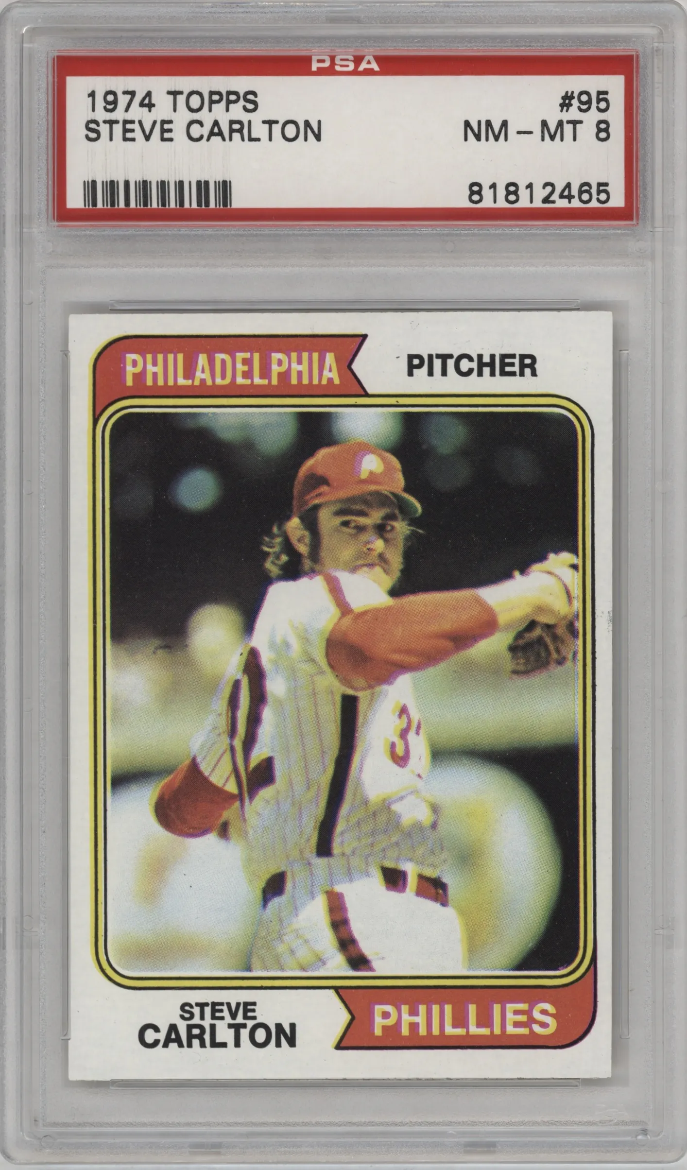 1974 Topps Steve Carlton #95 PSA 8