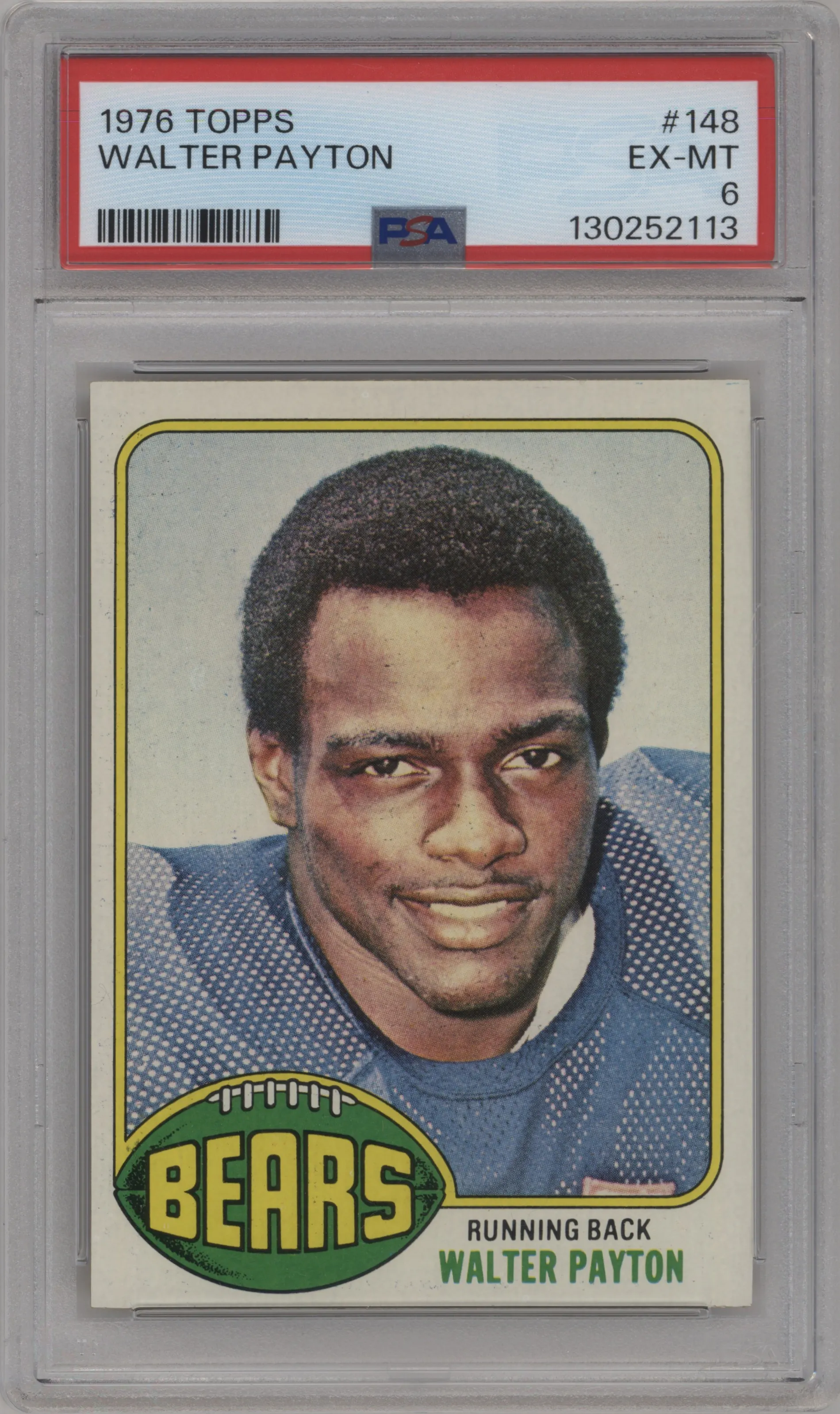 1976 Topps Walter Payton #148 PSA 6
