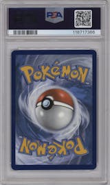 Espeon VMAX from the 2021 Pokemon SWSH set graded by PSA and given an overall grade of 10.