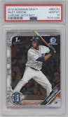 Riley Greene from the 2019 Bowman Draft set graded by PSA and given an overall grade of 10.