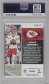 Patrick Mahomes II from the 2024 Panini Prestige  set graded by PSA and given an overall grade of 9.