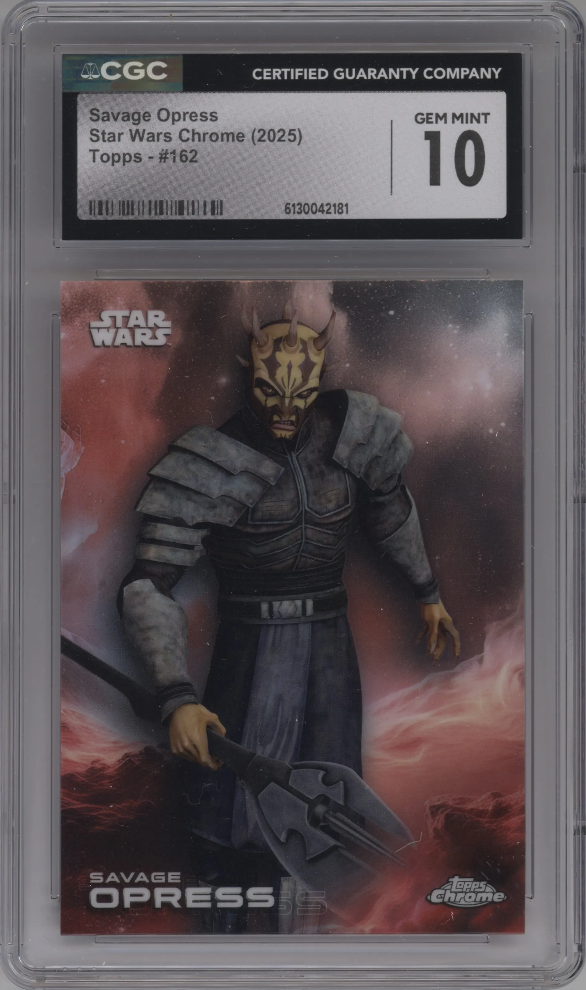 2025 Topps Chrome Star Wars Savage Opress CGC 10
