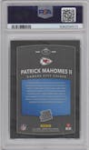 Patrick Mahomes II from the 2017 Panini Donruss Optic set graded by PSA and given an overall grade of 9.
