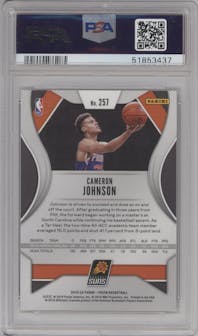 Cameron Johnson from the 2019-20 Panini Prizm set graded by PSA and given an overall grade of 9.